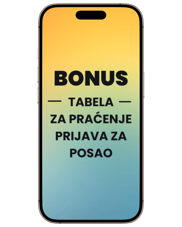 Tabela za praćenje aplikacija